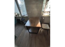 Стол Лота Лофт 140 25 мм черный матовый / бетон фото покупателя 414