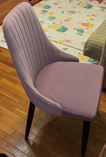 Стул на металлокаркасе Kora light blue / white фото покупателя 48