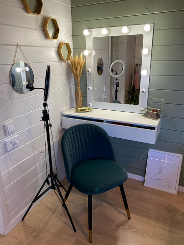 Стул на металлокаркасе Gabi green / black / silver фото покупателя 25