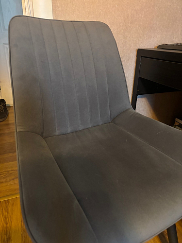 Стул на металлокаркасе Седа 360 К латте (velutto 08) / белый фото покупателя 282