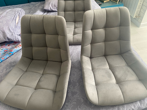 Стул на металлокаркасе Челси бежевый / черный фото покупателя 241