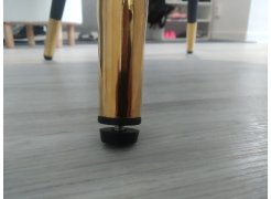 Стул на металлокаркасе Gabi 1 бежевый / черный с серебряными наконечниками фото покупателя 203