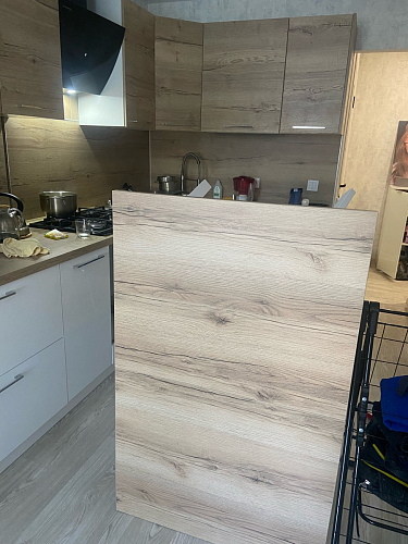 Стол раскладной Колон Лофт 120 32 мм дуб галифакс табако / черный матовый фото покупателя 10