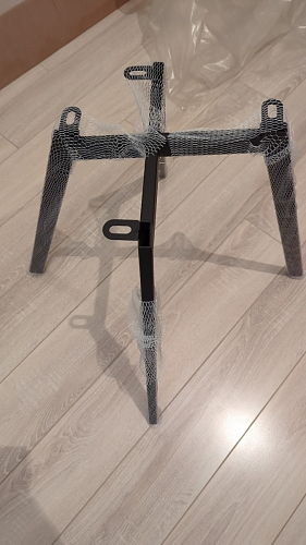 Стул на металлокаркасе Чилли синяя ткань / белый фото покупателя 1116