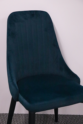 Стул на металлокаркасе Kora black / gray из шоурума 16