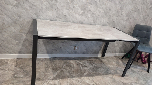 Стол Центавр бетон / графит фото покупателя 13