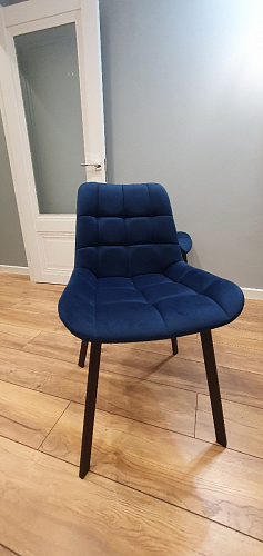 Стул на металлокаркасе Челси К бирюзовый / черный фото покупателя 203