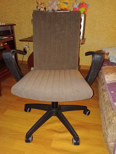 Компьютерное кресло Spark флок коричневый 6 фото покупателя 6