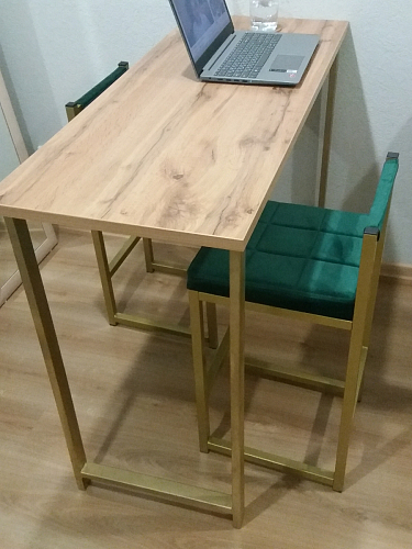 Барная стойка Дилан Лофт 120х40х90 бетон светлый фото покупателя 51