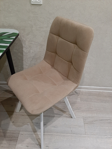 Стул на металлокаркасе Чилли синий / белый фото покупателя 782