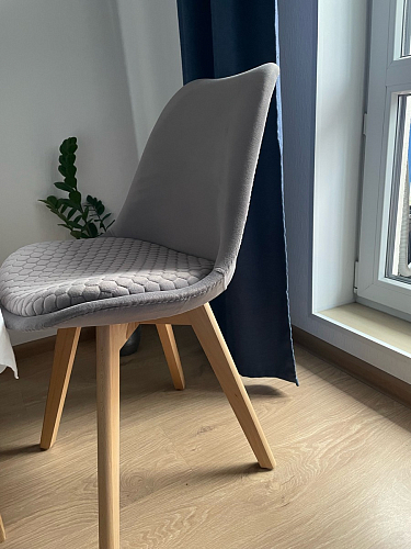 Деревянный стул Bonuss light gray / wood фото покупателя 41