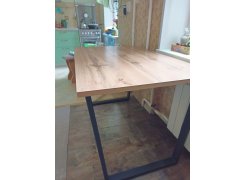 Деревянный стол Лота Лофт 120(160)х75 черный матовый / бетон светлый фото покупателя 922