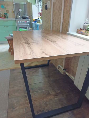 Стол раскладной Лота Лофт 120 25 мм юта / черный матовый фото покупателя 922