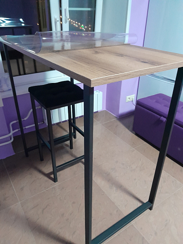 Барная стойка Дилан Лофт 120х60х110 бетон фото покупателя 189