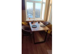 Стол Лота Лофт 120 25 мм сабия / черный матовый фото покупателя 3