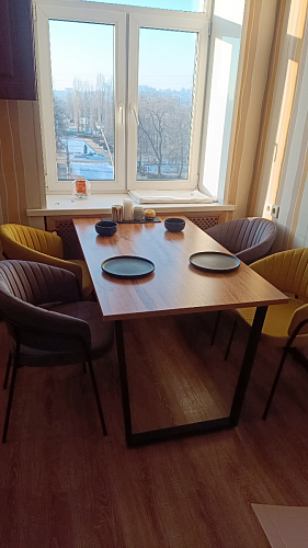 Деревянный стол Лота Лофт 140х80 дуб крафт табачный / черный матовый фото покупателя 3