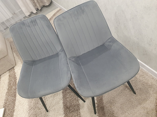 Стул на металлокаркасе Седа К латте / черный фото покупателя 359