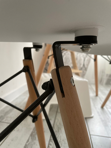 Пластиковый стул Eames PC-015 серо-голубой / дерево фото покупателя 122