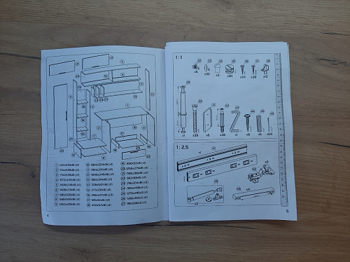 Письменный стол Лайт 03.243 дуб золотой (craft) / белый премиум фото покупателя 10
