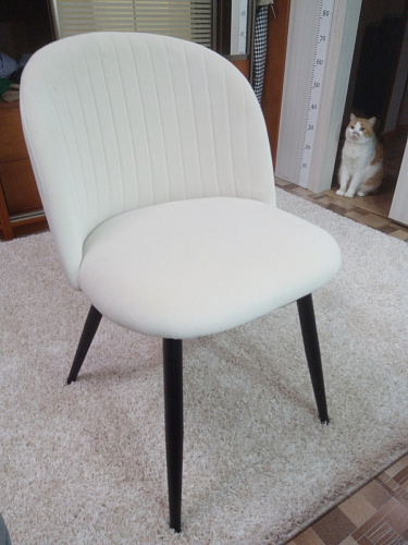 Стул на металлокаркасе Gabi 1 light purple / black фото покупателя 143