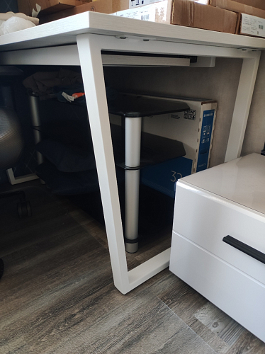 Деревянный стол Лота Лофт 140х80 дуб крафт табачный / черный матовый фото покупателя 831