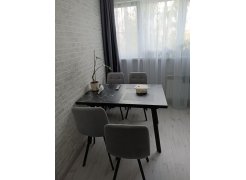 Стул на металлокаркасе Чилли синяя ткань / белый фото покупателя 402