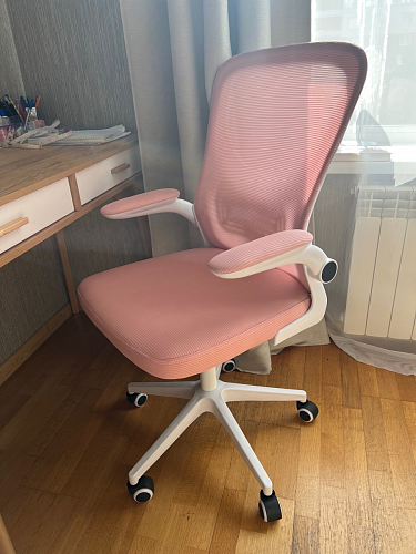 Компьютерное кресло Konfi dark gray / pink / white фото покупателя 78