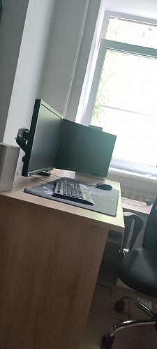 Компьютерный стол КСТ-109П правый дуб сонома / белый фото покупателя 6