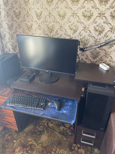 Компьютерный стол Джаз-24 левый дуб сонома фото покупателя 90