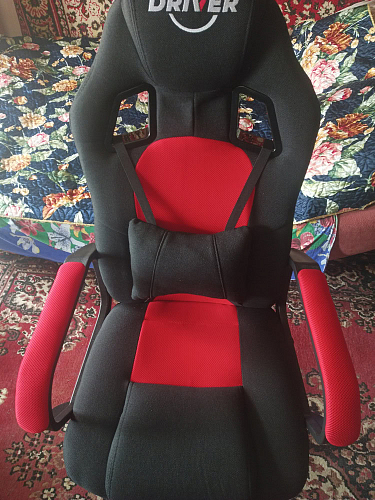 Компьютерное кресло Driver/Драйвер кожзам черный / серый фото покупателя 82