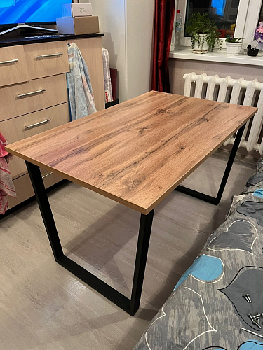 Деревянный стол Лота Лофт 120x75 дуб крафт табачный / черный матовый фото покупателя 974