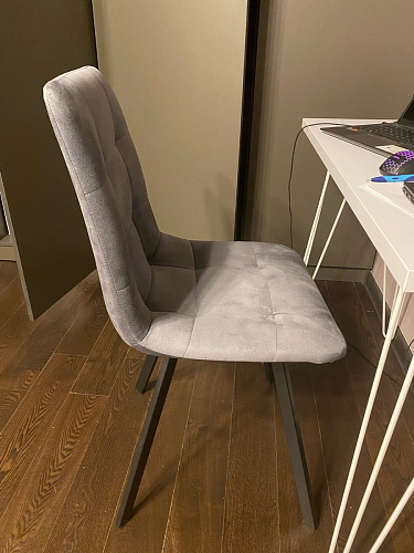 Стул на металлокаркасе Чилли черный / зеленый фото покупателя 839