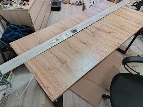 Стол Лота Лофт 120 25 мм сабия / белый матовый фото покупателя 146