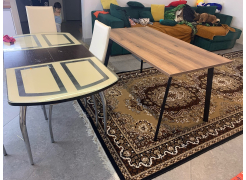 Стол Тринити Лофт 120 32 мм бетон / черный матовый фото покупателя 626