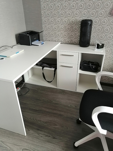 Письменный стол Лайт 03.245F белый гладкий 101 фото покупателя 209