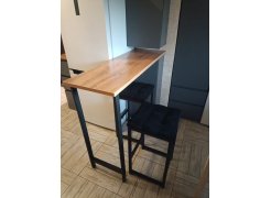 Барная стойка Дилан Лофт 120х60х90 бетон фото покупателя 86