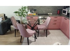 Стул на металлокаркасе Kora beige / black фото покупателя 105