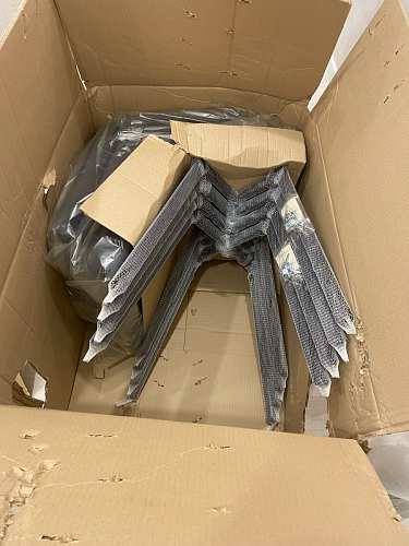 Стул на металлокаркасе Чилли К светло-серый велюр / черный каркас фото покупателя 1046