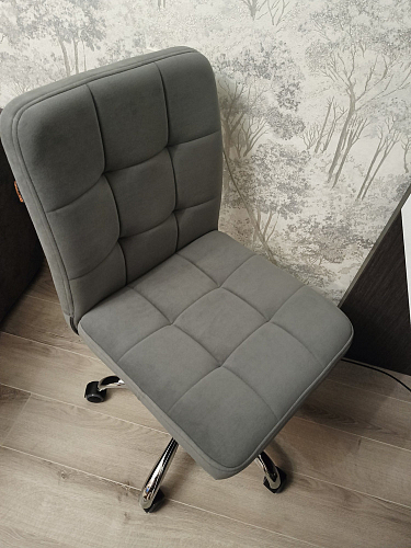 Компьютерное кресло Fiesta/Фиеста флок серый 29 фото покупателя 22