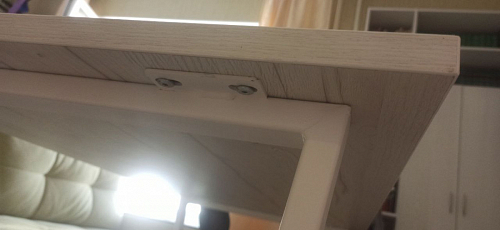 Стол Лота Лофт 120 25 мм сабия / белый матовый фото покупателя 506