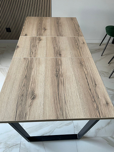 Стол Лота Лофт 140 25 мм черный матовый / бетон фото покупателя 504