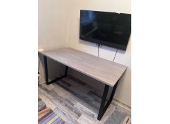 Стол Лота Лофт 120 25 мм дуб делано темный / черный матовый фото покупателя 678