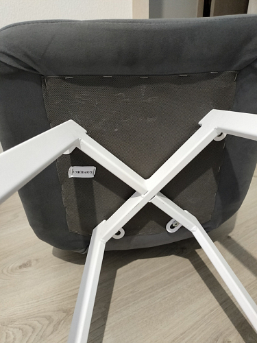 Стул на металлокаркасе Чилли бежевый / белый каркас фото покупателя 88