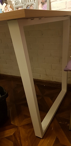 Деревянный стол Лота Лофт 140х80 черный матовый / бетон светлый фото покупателя 116