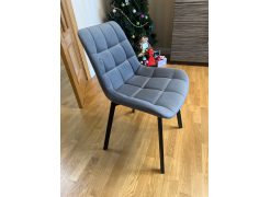 Стул на металлокаркасе Челси светло-серый / белый каркас фото покупателя 23