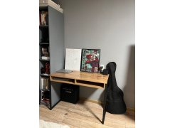 Письменный стол Леон Лофт дуб делано темный / черный матовый фото покупателя 64