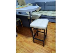 Барный стул Лофт кожзам d1 / черный матовый фото покупателя 65