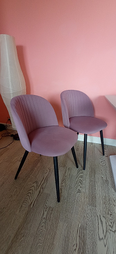 Стул на металлокаркасе Gabi dark beige / black / silver фото покупателя 747