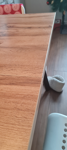 Деревянный стол Колон Лофт 120(160) х 75 черный матовый / бетон фото покупателя 42