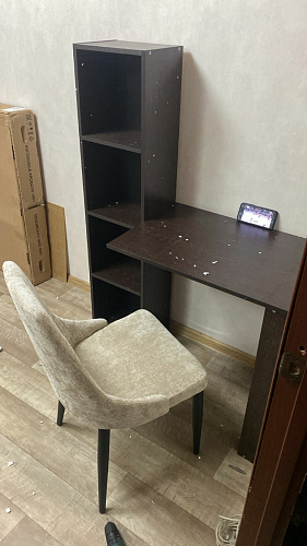 Стул на металлокаркасе Kora beige / black фото покупателя 303